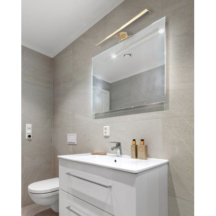LED Badezimmerspiegelbeleuchtung LED/8W/230V 4000K 50 cm IP44 mattgold