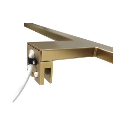 LED Badezimmerspiegelbeleuchtung LED/8W/230V 4000K 50 cm IP44 mattgold