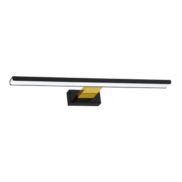 LED Badezimmerspiegelbeleuchtung SHINE LED/13,8W/230V IP44 schwarz/gold