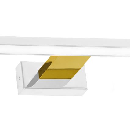 LED Badezimmerspiegelbeleuchtung SHINE LED/13,8W/230V IP44 weiß/gold