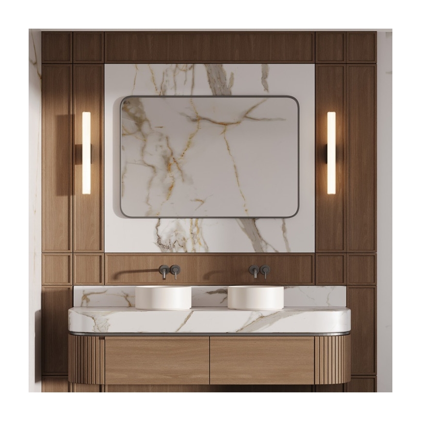 LED Badezimmer-Spiegelleuchte LINEA LED/12W/230V 3000/4000/6000K IP44 61 cm schwarz