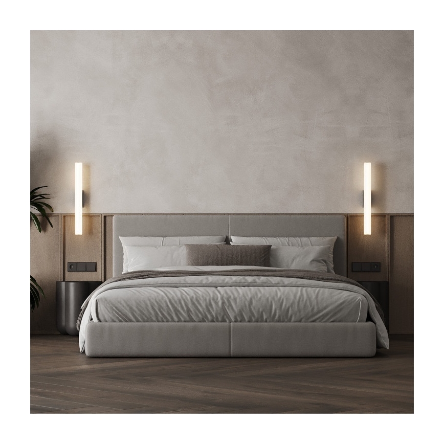 LED Badezimmer-Spiegelleuchte LINEA LED/12W/230V 3000/4000/6000K IP44 61 cm schwarz
