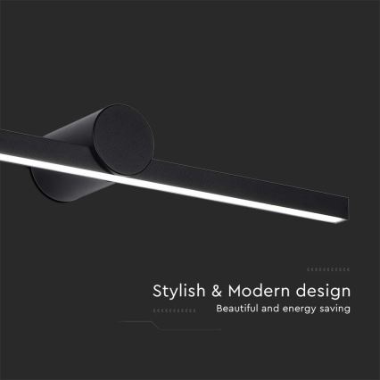 LED-Badspiegelleuchte 10W/230V 4000K IP65 schwarz