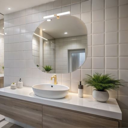 LED-Badspiegelleuchte APA LED/6W/230V 40 cm IP44 goldfarben