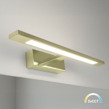 LED Badspiegelleuchte KLIMT LED/8W/230V 3000/4000/6000K 40 cm IP44 gold