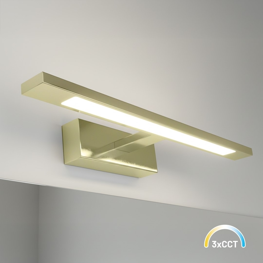 LED Badspiegelleuchte KLIMT LED/8W/230V 3000/4000/6000K 40 cm IP44 gold