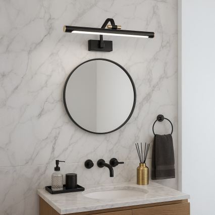 LED-Badspiegelleuchte VINCI LED/12W/230V 40 cm IP44 schwarz