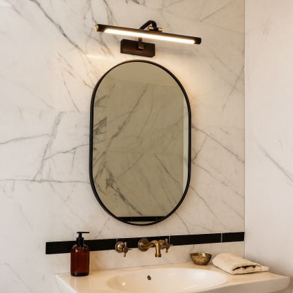 LED-Badspiegelleuchte VINCI LED/15W/230V 60 cm IP44 schwarz