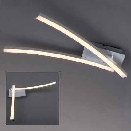 LED Deckenleuchte 2xLED/6W/230V 3000K mattchrom