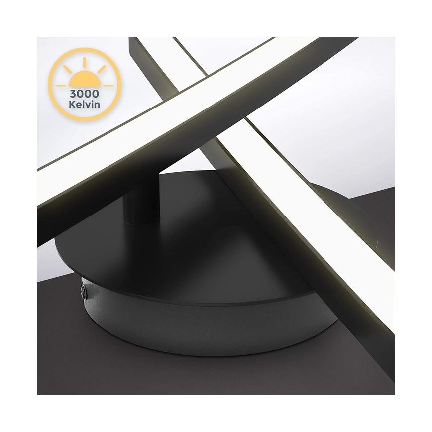 LED Deckenleuchte 2xLED/6W/230V 3000K schwarz