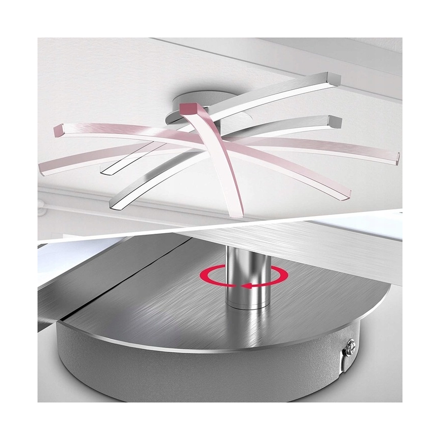 LED-Deckenleuchte 2xLED/6W/230V glänzender Chrom