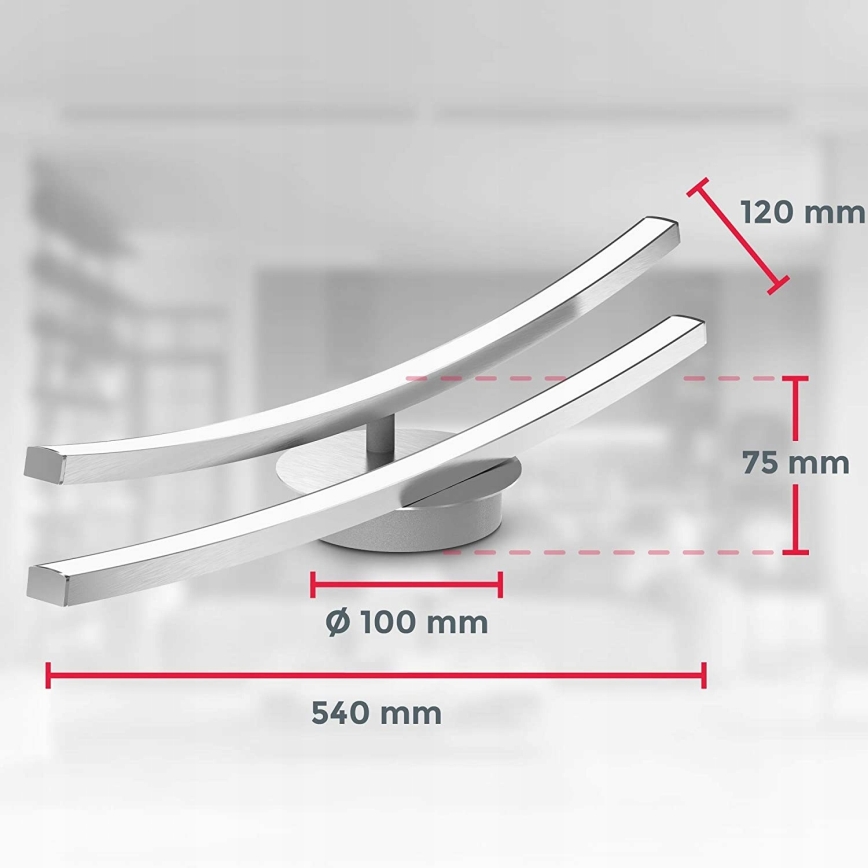 LED-Deckenleuchte 2xLED/6W/230V glänzender Chrom