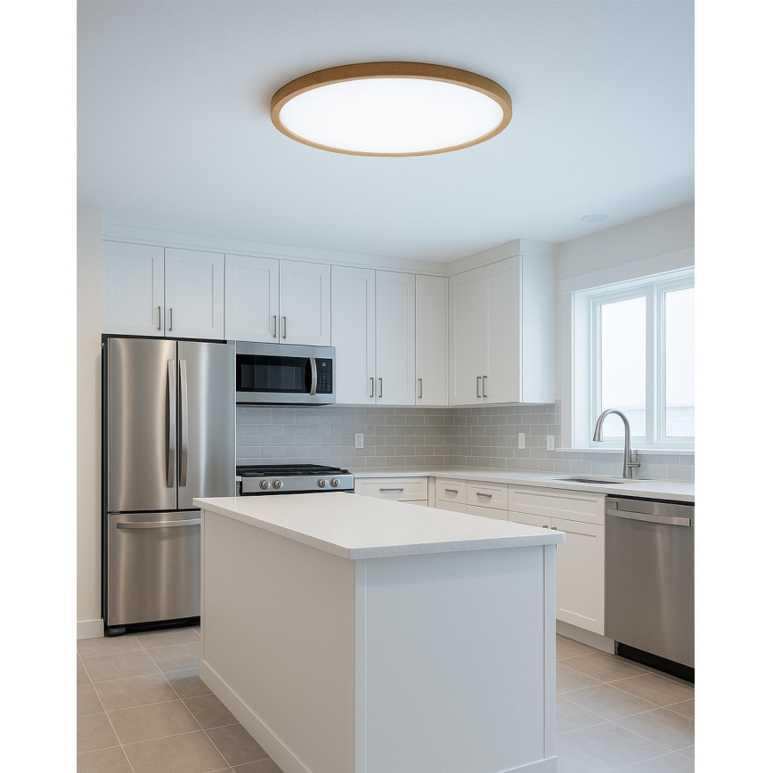 LED-Deckenleuchte, 32W, 230V, 3000/4000/6500K, Ø 40 cm, beige