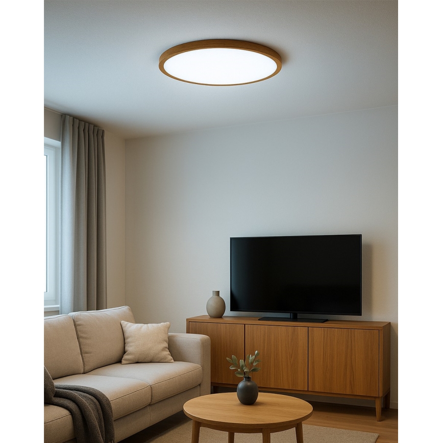 LED-Deckenleuchte, 32W, 230V, 3000/4000/6500K, Ø 40 cm, beige
