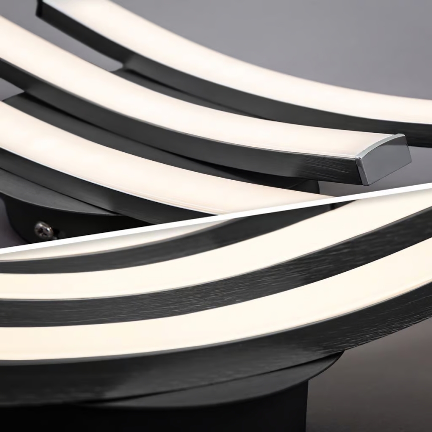 LED-Deckenleuchte 3×LED/6W/230V 2700K Schwarz