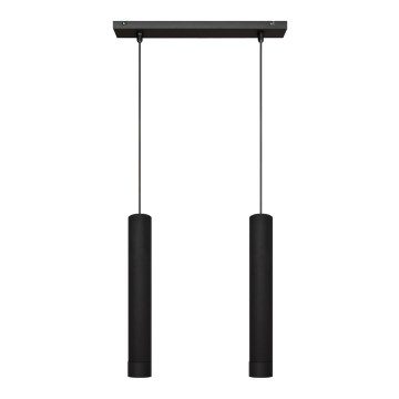 LED-Deckenleuchte an Kabel TUBA 2xGU10/4,8W/230V schwarz