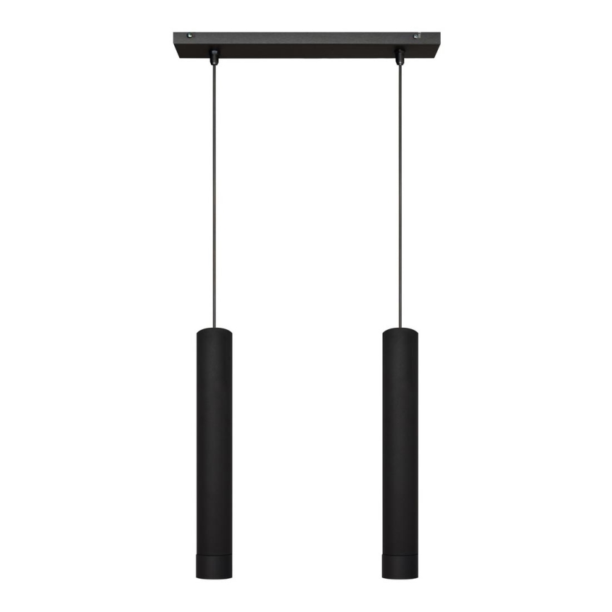 LED-Deckenleuchte an Kabel TUBA 2xGU10/4,8W/230V schwarz