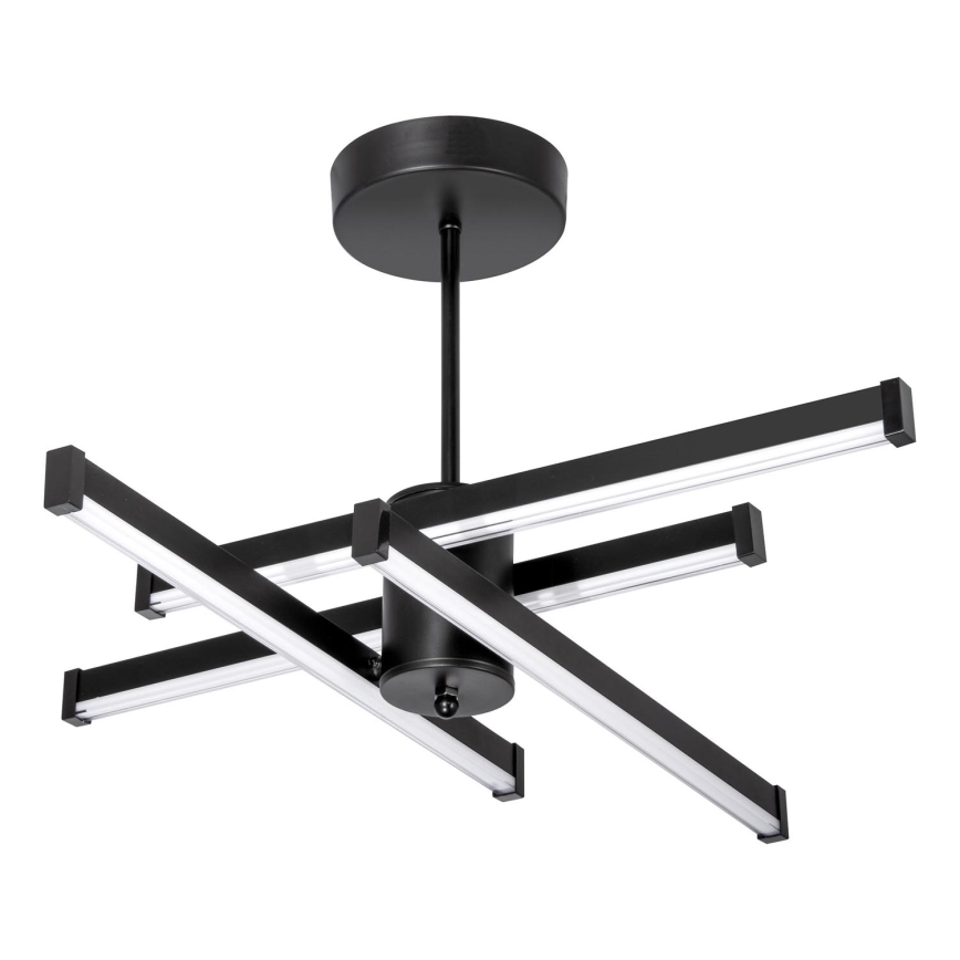 LED-Deckenleuchte an Stange 4xLED/10W/230V 3000-6500K d 68 cm schwarz