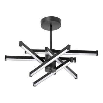 LED-Deckenleuchte an Stange 6xLED/10W/230V 3000-6500K d 66 cm schwarz