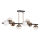 LED-Deckenleuchte an Stange 8xLED/7W/230V golden/schwarz