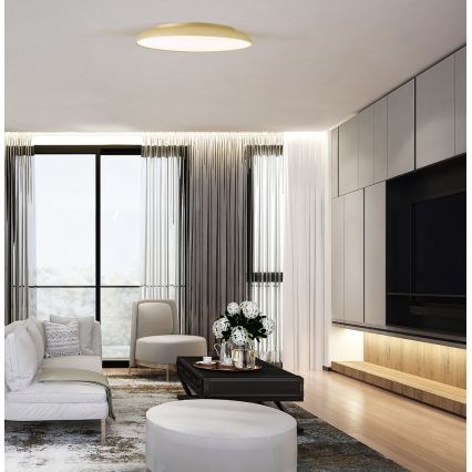 LED-Deckenleuchte ART LED/40W/230V goldfarben