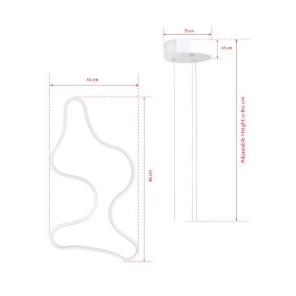 LED Deckenleuchte ARTISAN LED/36W/230V 6500K Weiß