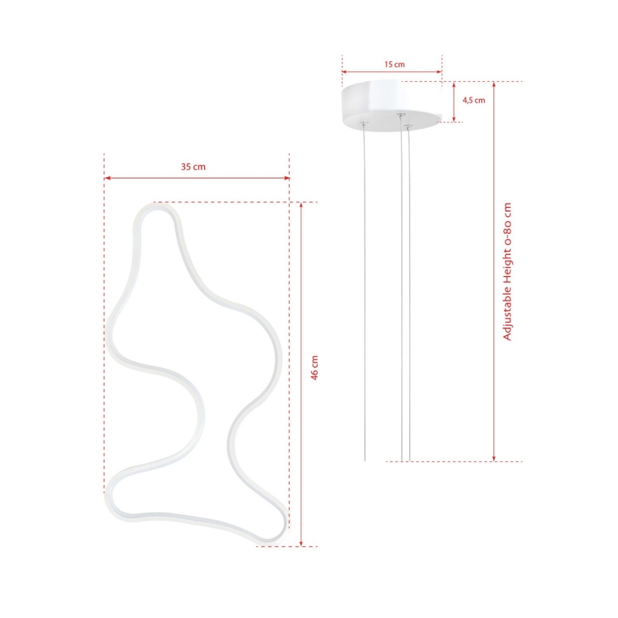 LED Deckenleuchte ARTISAN LED/36W/230V 6500K Weiß