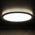 LED-Deckenleuchte AZPO LED/18,5W/230V 3000/4000/6000K Ø 29 cm IP54 schwarz