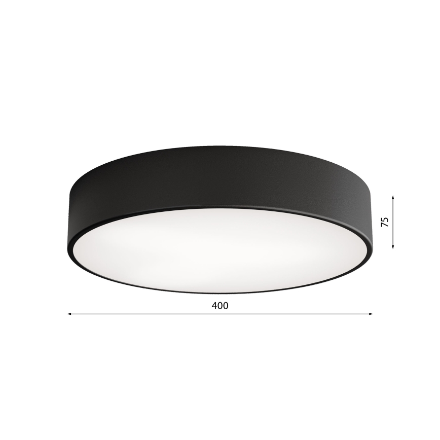 LED-Deckenleuchte CLEO LED/43W/230V 3000K d 40 cm schwarz