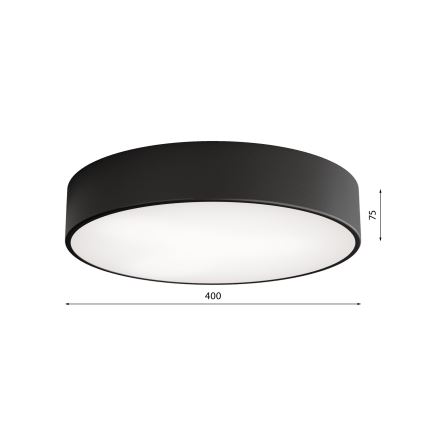 LED-Deckenleuchte CLEO LED/43W/230V 4000K d 40 cm schwarz