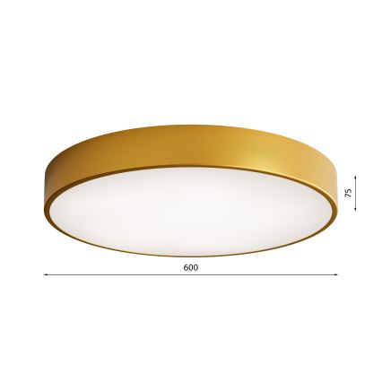 LED Deckenleuchte CLEO LED/69W/230V 3000K Ø 60 cm gold