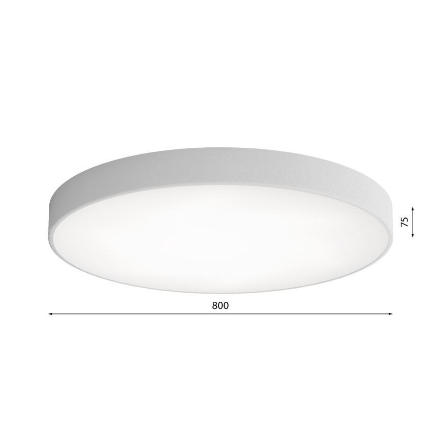 LED-Deckenleuchte CLEO LED/96W/230V 3000K d 80 cm grau