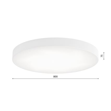LED-Deckenleuchte CLEO LED/96W/230V 3000K d 80 cm weiß