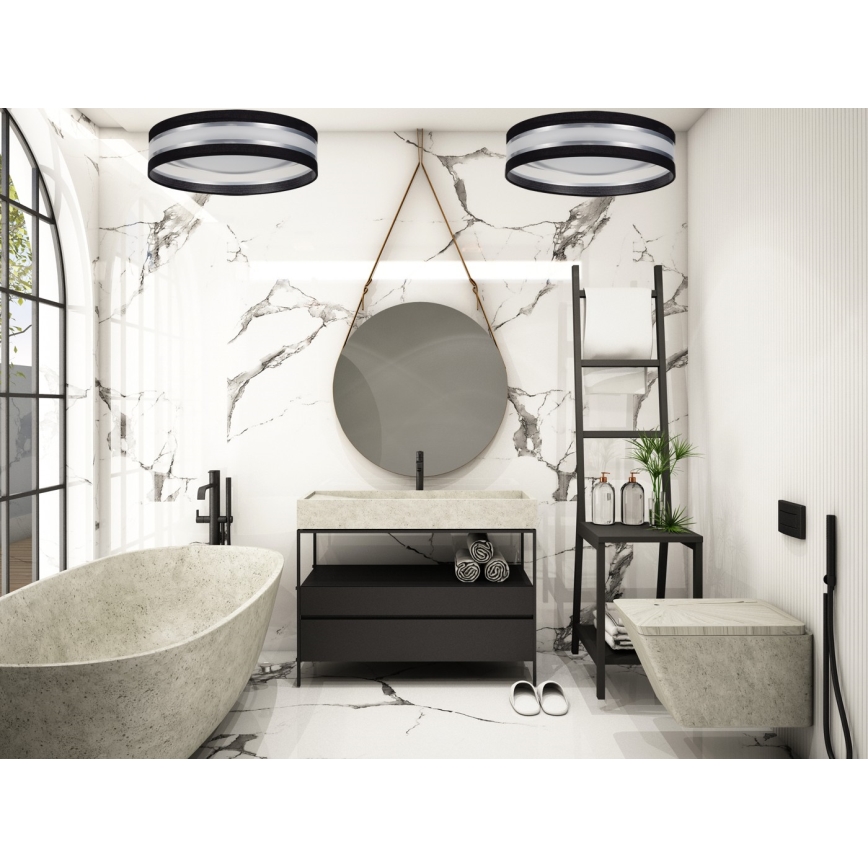 LED-Deckenleuchte CORAL LED/24W/230V schwarz/silber