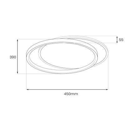 LED Deckenleuchte CORDOBA LED/30W/230V weiß