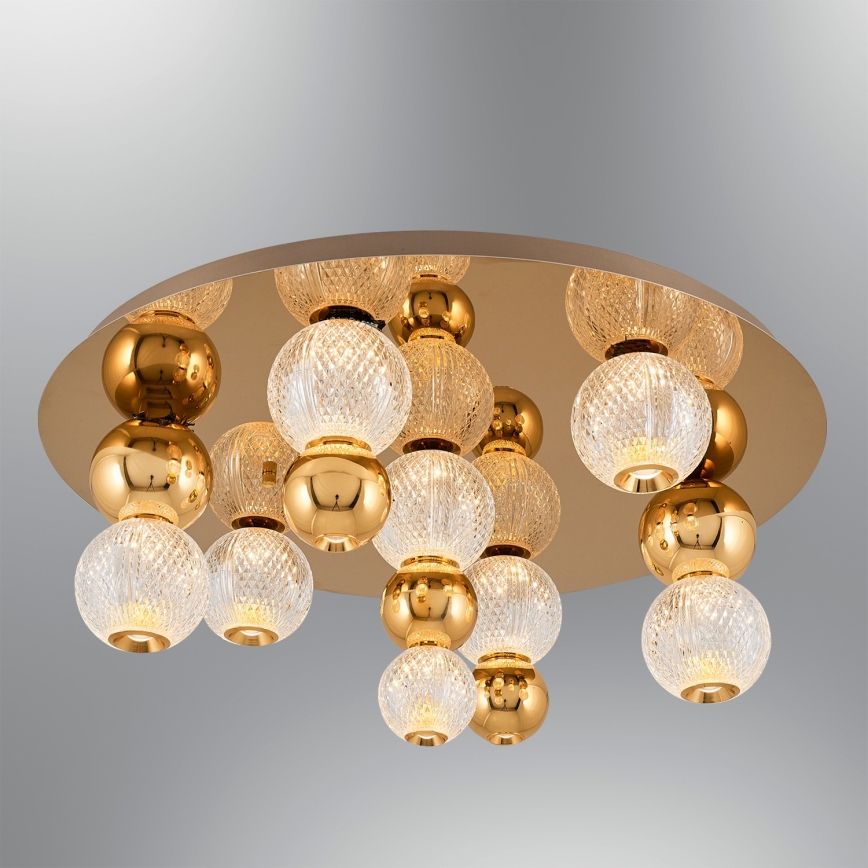 LED Deckenleuchte CREMONA LED/37W/230V 3000K Gold