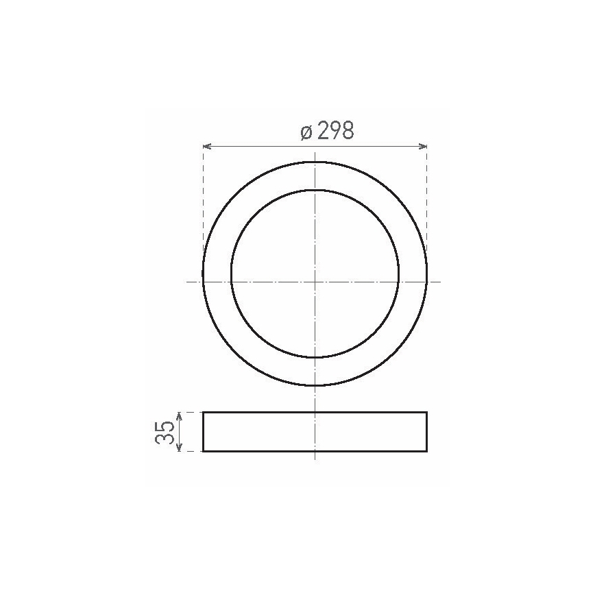 LED Deckenleuchte FENIX LED/24W/230V 3800K