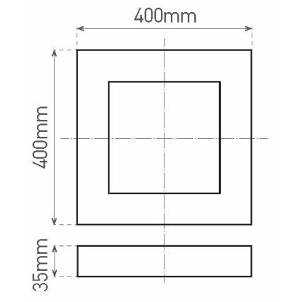 LED Deckenleuchte FENIX LED/32W/230V 3800K