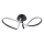 LED-Deckenleuchte FLAVIA LED/33W/230V 24x61 cm schwarz