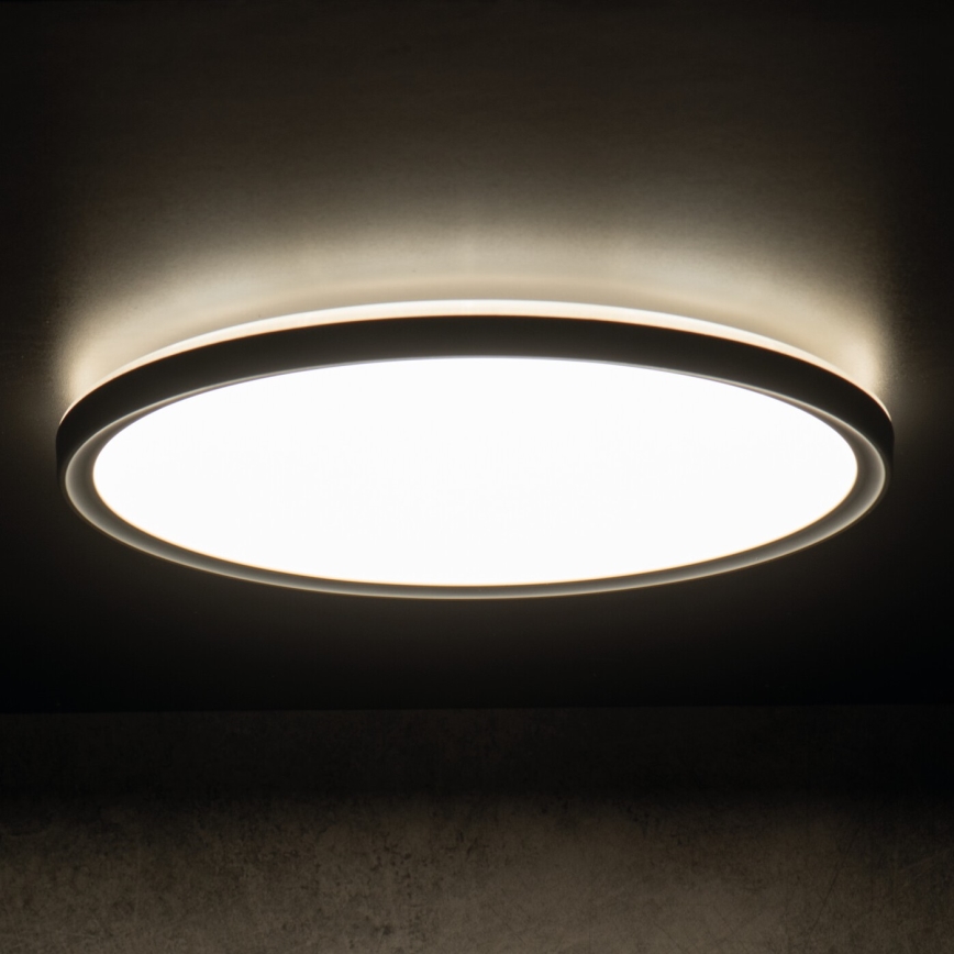 LED-Deckenleuchte für Badezimmer AZPO LED/11,8W/230V d 22,5 cm IP54 schwarz