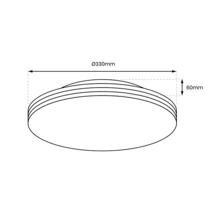 LED-Deckenleuchte für Badezimmer BEVER LED/16W/230V 4000K d 33 cm IP44