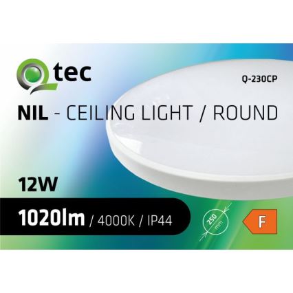 LED-Deckenleuchte für Badezimmer CIRCLE LED/12W/230V 4000K d 25 cm IP44 weiß