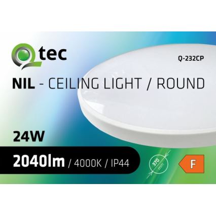 LED-Deckenleuchte für Badezimmer CIRCLE LED/24W/230V 4000K d 37 cm IP44 weiß