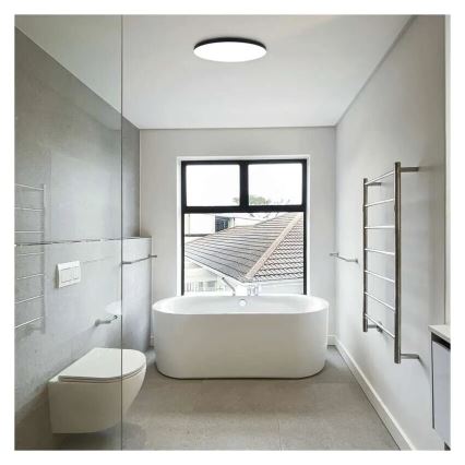 LED-Deckenleuchte für Badezimmer LED/15W/230V 3000/4000/5700K IP55 schwarz