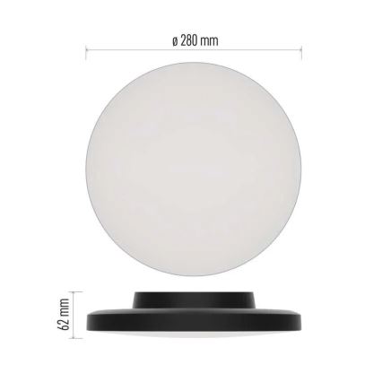 LED-Deckenleuchte für Badezimmer LED/15W/230V 3000/4000/5700K IP55 schwarz