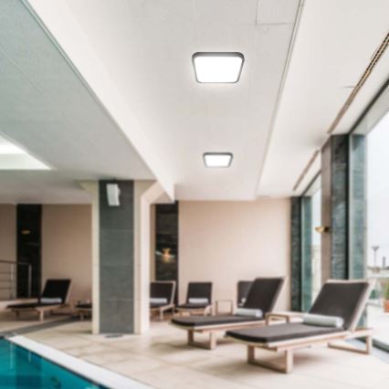 LED-Deckenleuchte für Badezimmer LED/18W/230V 3000K IP44 schwarz