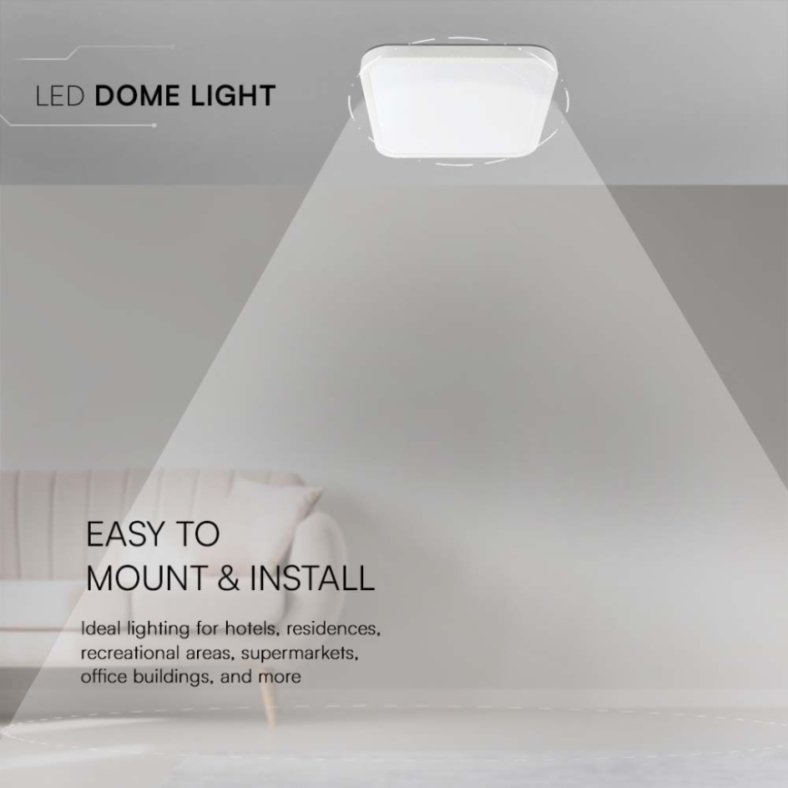 LED-Deckenleuchte für Badezimmer LED/18W/230V 4000K IP44 weiß