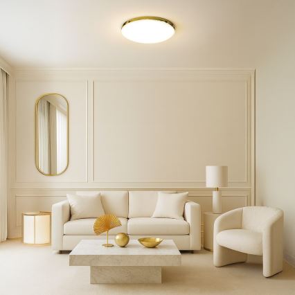 LED-Deckenleuchte für Badezimmer MAYA LED/15W/230V d 33 cm IP44 golden