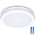 LED-Deckenleuchte für Badezimmer mit Sensor LED/18W/230V 3000/4000/6500K IP65 d 30 cm weiß + Fernbedienung