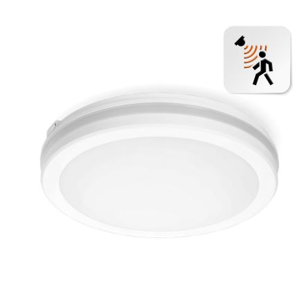 LED-Deckenleuchte für Badezimmer mit Sensor LED/18W/230V 3000/4000/6500K IP65 d 30 cm weiß + Fernbedienung